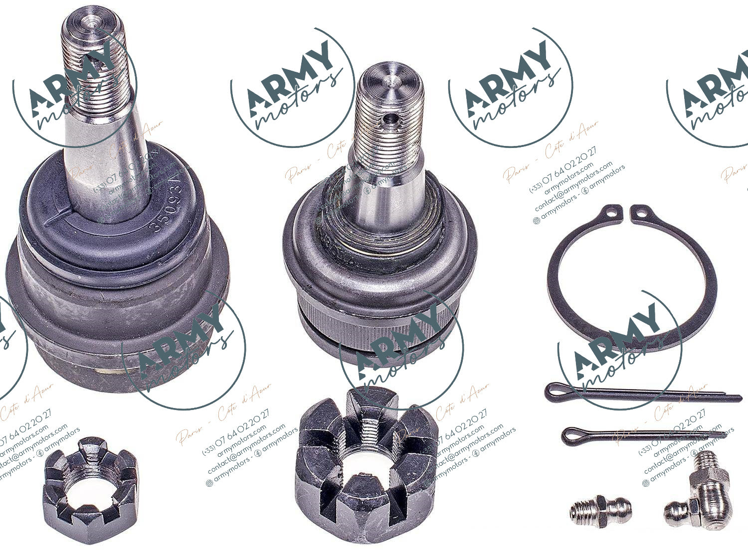 jeu de rotules de pivot pour Jeep Wrangler JK 2,8 3,6 3,8 68004085AA