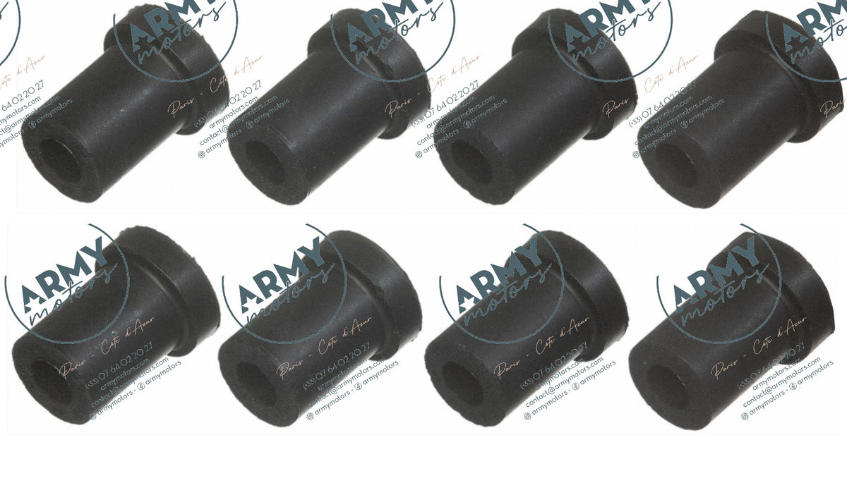 jeu 8 silentblocs jumelles avant Jeep CJ7 5355966K8