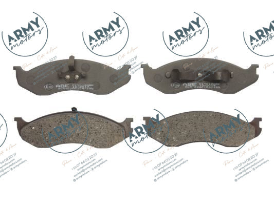 jeu de 4 plaquettes de freins avant pour Jeep Wrangler TJ 1997-2006 4778058